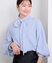 2wayボウタイブラウス