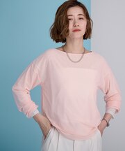 シアーボートネックプルオーバー