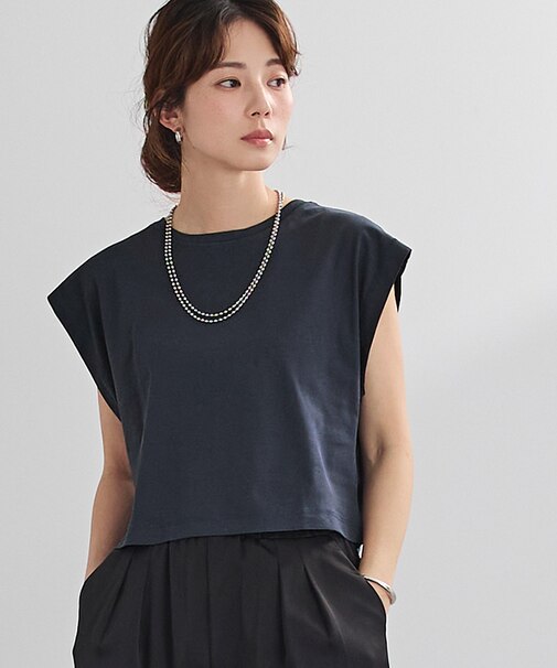汗染み防止ワイドスリーブTシャツ