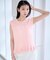 フリルヘムノースリーブニット
