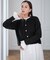 フリルドッキングニットカーディガン