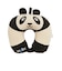 Yogibo Neck Pillow Logo Panda - ヨギボー ネックピロー ロゴ パンダ（シェルビー）