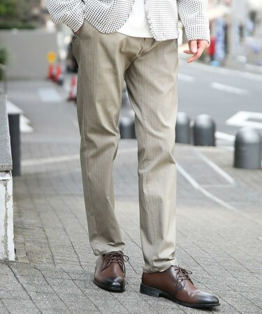 ハイパーストレッチヘリンボンパンツ【大きいサイズ対応(3L、4L) S~4L展開】