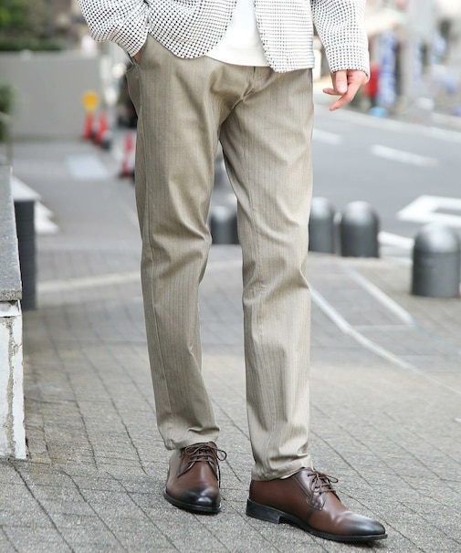 ハイパーストレッチヘリンボンパンツ【大きいサイズ対応(3L、4L) S~4L展開】
