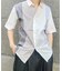 配色切替レギュラーカラー半袖シャツ