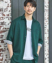 ストレッチカチオン七分袖シャツ