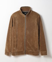 スタンドジップモールジャカードブルゾン