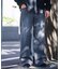 【WEB限定/12oz デニム】ウエストシャーリング ５ポケット ワイドストレートパンツ
