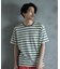 ジャガードボーダーTシャツ