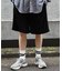 サマーコーデュロイワイドハーフパンツ