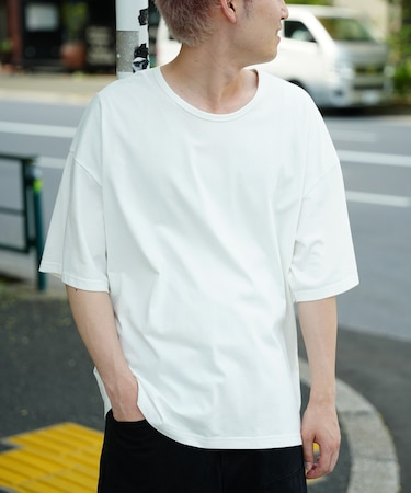 COOLMAX OVER SIZE TEE/吸汗速乾クールマックスオーバーサイズTシャツ