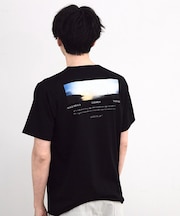 シルケットバックロゴプリントTシャツ