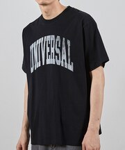 ユニバーサルオーバーオール別注ビンテージ加工プリントTシャツ
