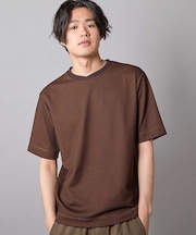 ジャガードストライプTシャツ
