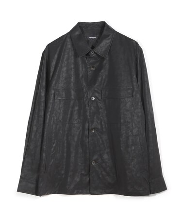 フェイクレザーCPOシャツ