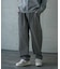 ストレッチヒッコリーワンタックワイドテーパードパンツ