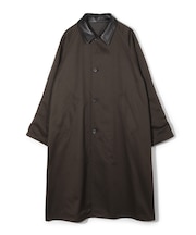 【50th Anniv . 中田 慎介】 COTTON TWILL x WOOL HOUND'S TOOTH REVERSIBLE COAT