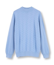 【ACTIVE TAILOR/アクティブテイラー】12Gジャカードモックネックニット