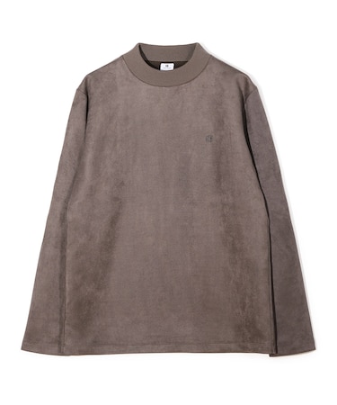 【COLE HAAN/コール ハーン】別注スエードタッチモックネックロングTシャツ