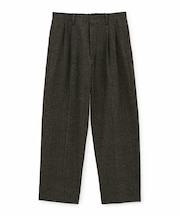 ウールグレンチェック ワイドパンツ