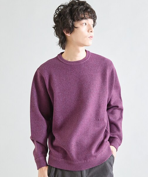 Wフェイス スフレヤーン ウォッシャブルニット