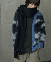 モヘアライクマフラー