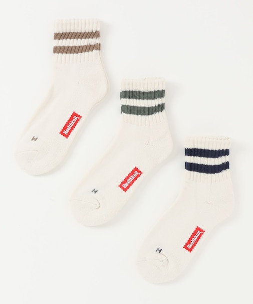Healthknit 2本ラインソックス
