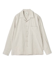 SMART MERINO/ヴィスコースリネン オープンカラーシャツ<軽量/通気性><ストレッチ>