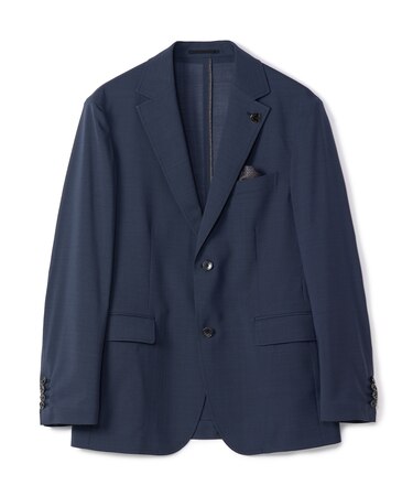 【COLE HAAN/コール ハーン】別注 サマーサイロフィルウールピンチェックジャケット<通気性>
