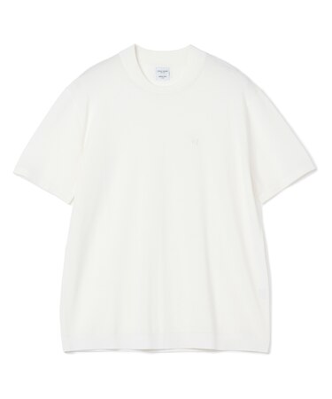 【COLE HAAN/コール ハーン】別注 ロゴ刺繍ニット半袖Tシャツ＜持続冷感＞