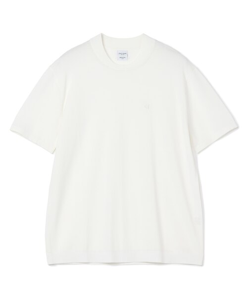 【COLE HAAN/コール ハーン】別注 ロゴ刺繍ニット半袖Tシャツ＜持続冷感＞