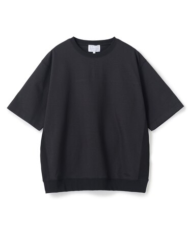 シルケットポンチリブコンビTシャツ<ストレッチ・マシンウォッシャブル・接触冷感>