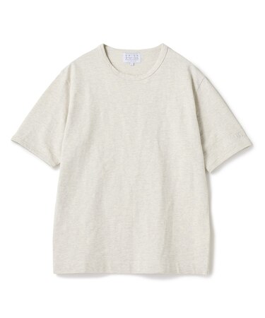 スラブ天竺袖刺繍Tシャツ