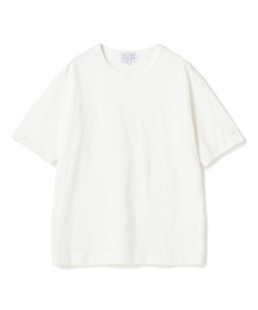 スラブ天竺袖刺繍Tシャツ