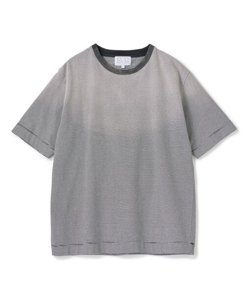 ヴィンテージライクミジンボーダーTシャツ<ストレッチ・マシンウォッシャブル>