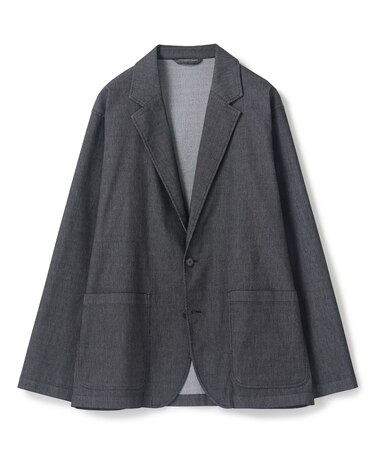 メッシュデニムジャケット〈ストレッチ・軽量・ハンドウォッシャブル・通気性〉