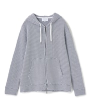 ワッフルジップアップパーカ<ストレッチ・ハンドウォッシャブル>