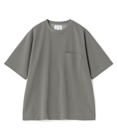 梨地ポンチポケットTシャツ<ストレッチ・マシンウォッシャブル>