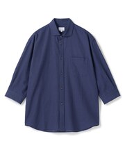 【COOLMAX】フレンチリネン7分袖シャツ<マシンウォッシャブル・通気性>