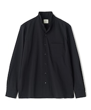 SMARTTECH ナイロンストレッチ スタンドカラーシャツ<接触冷感/ストレッチ/防シワ性/ウォッシャブル>