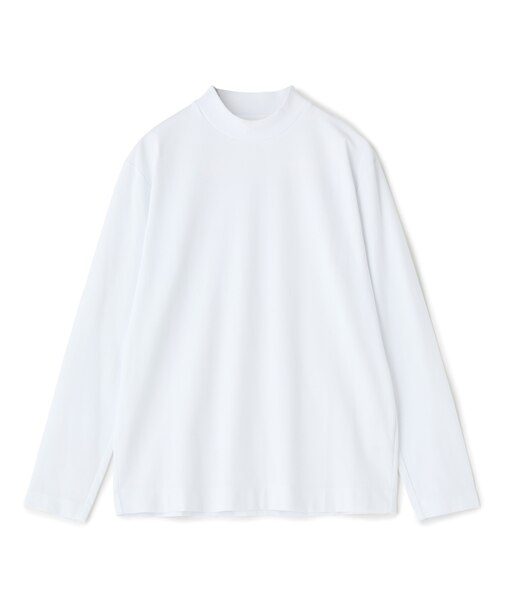 アクティブテーラー シルケットスムース モックネックロングTシャツ［シルケット加工/抗菌防臭/帯電防止/ストレッチ］