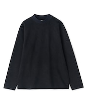 テックスエードダンボールモックネックロングT［ストレッチ］