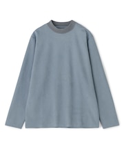 テックスエードダンボールモックネックロングT［ストレッチ］