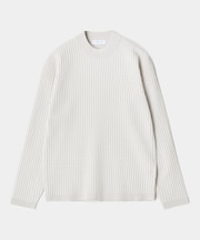 ブリスタージャカード 変形ケーブルモックネックロングTEE