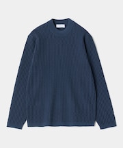 ブリスタージャカード 変形ケーブルモックネックロングTEE