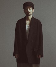 【BASED ON MEN'S BIGI HERITAGE】ブラックヘリンボーン コテージコート