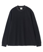 ウール混フクレジャカード モックネックロングTEE［ストレッチ］