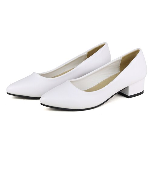 チャンキーヒールパンプス【ローヒール】【3.5cm】(5422)