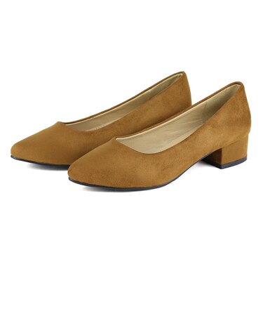 チャンキーヒールパンプス【ローヒール】【3.5cm】(5422)