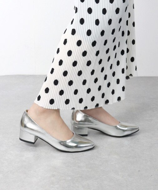 チャンキーヒールパンプス【ローヒール】【3.5cm】(5422)